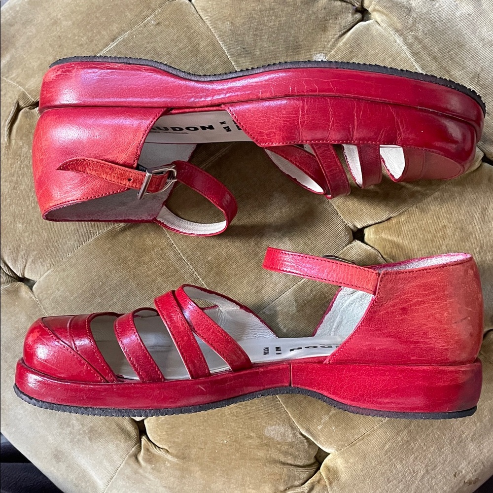 Giraudon red shoes, size 39 - Picture 2 of 6